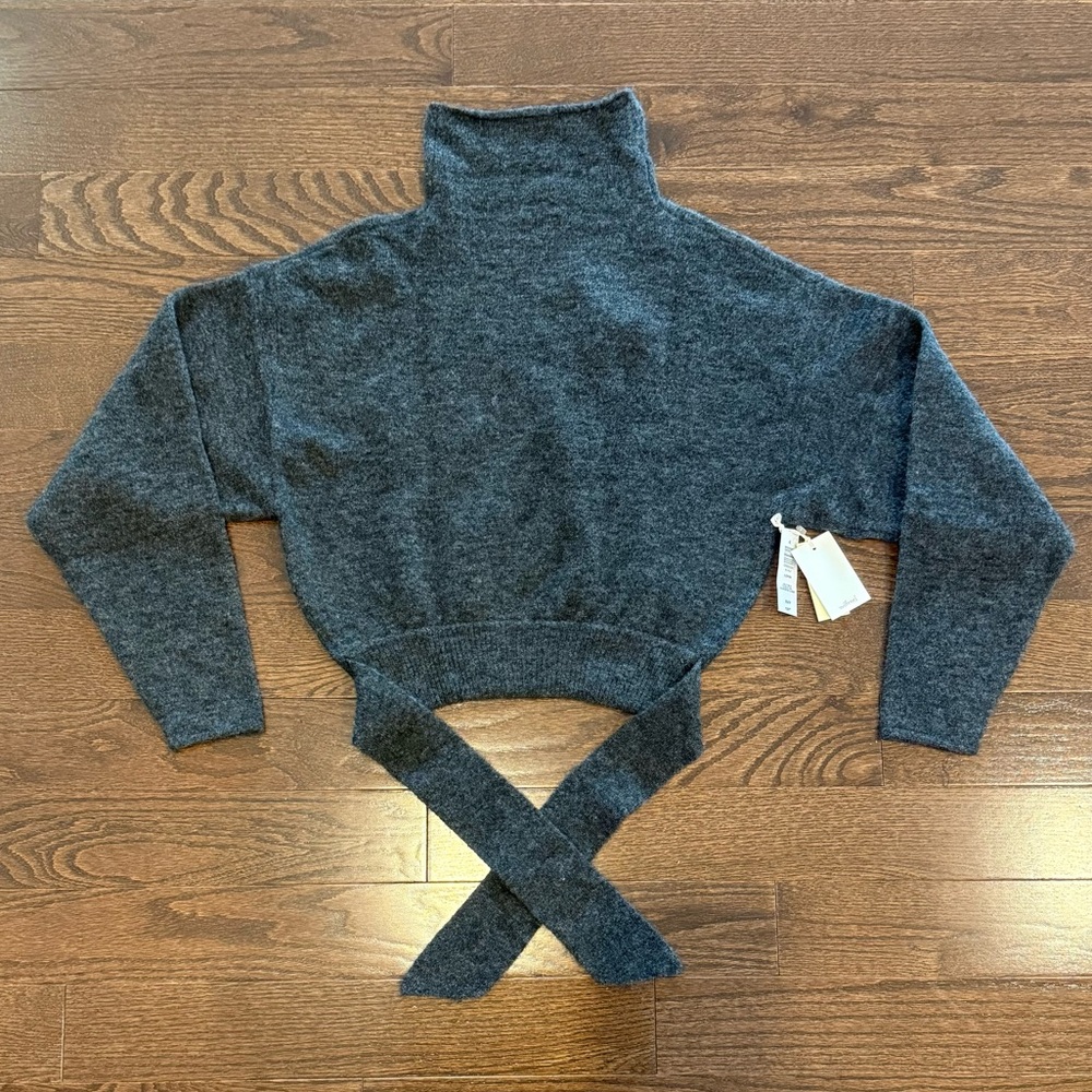 Aritzia Wilfred Lorin Sweater - Heather Charcoal, Size XS